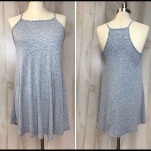 Audrey 3+1 tank tunic ribbed gray size medium
